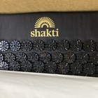 Shakti Mat Premium Acupressure Mat Level 2 Intensity Organic Cotton Black