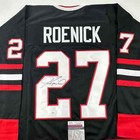 Autographed signed Jeremy Roenick Chicago Black Hockey Jersey Jsa Coa