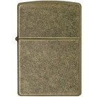Zippo Classic Antique Brass Windproof Pocket Lighter  Lifetime Warranty 201fb