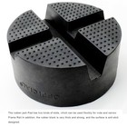 Thickened Jack Pads Rubber Pad Adapter Car Truck Cross Slotted Frame Rail Floor 