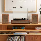 Vinyl Record Player With External Speakers  3 Speed Bluetooth Turntable For V   
