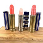 Vintage Helena Rubinstein Lipstick   Blue Stripe Metal Tube Sold Separately Nos