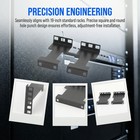 1u 2u Server Rack Depth Extender  Recessed Rack Mount Adapter Kit