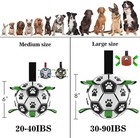 Interactive Dog Football Toy Soccer Ball Inflated Training Toy For Dogs Outdoor 