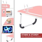 Laptop Tray Lap Desk Stand Foldable Bed Table Notebook Tray Cup Slot Adjustable