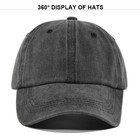 Plain Solid Polo Style Baseball Hat Washed Cotton Adjustable Cap Mens Womens