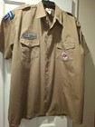 Royal Rangers Men s Khaki Shirt Collar Size 17 5 Patches Usa Flag Pen Florida