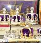 British Coronation  Royal Crown Lot  Queen Elizabeth Ii Real Gold Silver Crystal