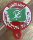 Vintage Canadian Race Communications Association-license Topper-buttons-patch X4