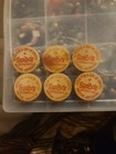 Vintage Lot Of 6 Sambos Wooden Nickels   Souvenirs From Various Places