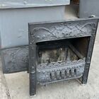 19th Century Antique American Neoclassical Cast Iron Coal Fireplace Insert