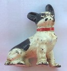 Cast Iron French Bulldog Bull Dog Paperweight Figurine 3  Solid Painted Antique