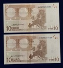 European Union 10 Euro 2002 Prefix X Germany New Crisp Unc One Note