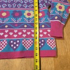 Vtg Gymboree Sweater 90s 3 Pc Large Floral Paisley Rainbow Tag Girls Purple 