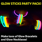 Glow Sticks Party Supplies 100pk - 8 Inch Glow In The Dark Light Up Sticks Party