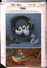 7360 Vintage Simplicity Sewing Pattern Home Decoration Wreath Geese Craft Basket