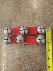 Vintage Christmas Wrist Bells 2 Bands W  3 Jingle Bells  Musical Instrument