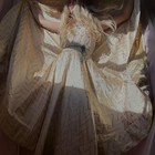 1940s Gold Art Deco Circle Gown Skirt 