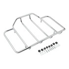 Chrome King Chopped Razor Trunk Top Luggage Rack Fit For Harley Touring