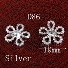 120pcs Vintage Handmade Metal Rhinestone Buttons Bling Alloy Crystal Flatback