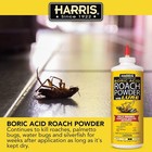 Harris Boric Acid Roach And Silverfish Killer Powder W lure For Insects  16oz   
