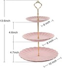 3pcs Pink 3-tier Cake Stand Cupcake Dessert Display Holder Party Wedding Decor