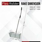 Flearaider Sandflea Rake   52 In Handle  16 In Basket Ships Free From Us
