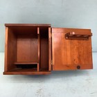 Vintage Wooden Microscope Storage Case 6 1 4    By 7    7 1 2   h 