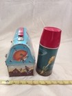 Vintage 1960 Astronaut Dome Metal Lunch Box Lunchbox With Thermos  Rare 