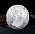 Doge - Physical Crypto Challenge Coin - Silver Plated Commemorative