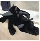 Jellycat Onyx Dragon Plush     Black - Retired Rare 50cm - New With Tags