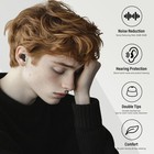 Noise Cancelling Ear Plugs For Sleeping  Travel   Work - 35db Reusable Silicone