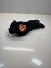 Vintage Ty Beanie Baby Babies Zip Black Cat Plush 1995 Retired Pvc Rare See Tags