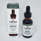 Cremo Beard Oil Cedar Forest Scent 1 Fl Oz Barber Grade  4 Pack 