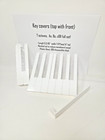 Piano Key Tops   Fronts White Plastic 2  - Full Set New