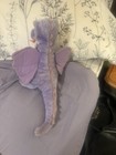 Vintage Dragon Plush Purple Dakin Pink Blue Stuffed Animal 1983 Toy Doll 18   
