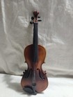 Vintage Collectible Miniature Violin String Instrument Sculpture W  Bow   Case