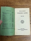 Vintage Wisconsin 1939-1940 Fishing Laws Regulations Booklet Guide