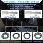 Trailer Hubs Kit 5 Lug 4 5 For 2000lb 5x4 5 Axle Fits 1  And    