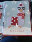 2- Nip Llama Papayrus Christmas Card Lot