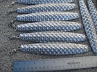 10 Fishing Bulk Jigs Lures 20oz Hammered Diamonds Vertical Jigging No Hooks   