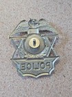 Vintage Obsolete Police  6 Hat Badge 