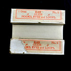 432 Black Hooks Eyes   Loops 3 Boxes Vtg Nos Sewing Usa Glide No 0  1 Gross Each