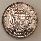  1937 Great Britain Proof George Vi Silver Crown
