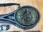 Pair Of Vintage 1980s Squash Racquets Dunlop 500gs And Prince Graphite Powerflex