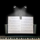 Music Stand Light  1 2 4 10 Pack Clip On Led Book Lights  Usb And Aaa Battery Op
