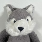 Jellycat Medium Bashful Wolf Grey   White Plush Stuffed Animal Retired With Tag