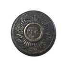 Original Confederate Civil War North Carolina Sunburst  Starburst Coat Button