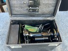 Vintage 1952 Singer Featherweight 221k Sewing Machine  With Case   Extras