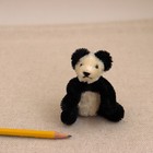 Vtg Steiff Miniature Mohair Panda Bear Ear Button Swivel Bendable Mini Germany
